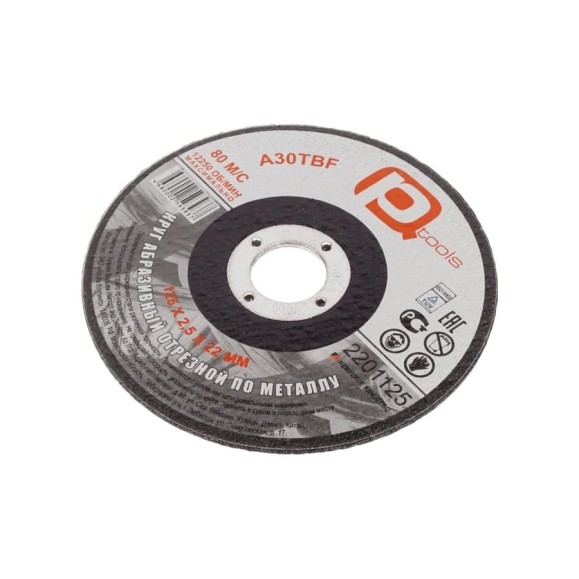 Круг отрезной по металлу 125x2.5x22 мм PQTools 2201125 90002504525 Круг отрезной по металлу 125x2.5x22 мм PQTools 2201125 90002504525