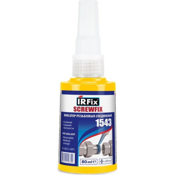 Анаэробный герметик (Гармошка) IRFIX SCREWFIX 80 мл 1543 20079 Анаэробный герметик (Гармошка) IRFIX SCREWFIX 80 мл 1543 20079