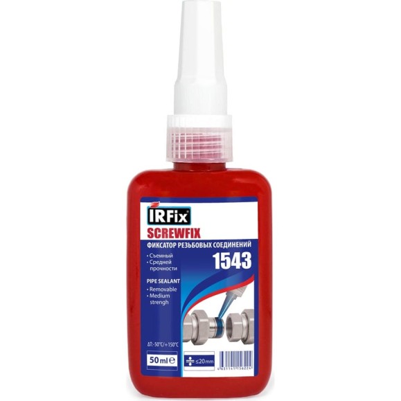 Анаэробный герметик IRFIX SCREWFIX 1543 50 мл 20078 Анаэробный герметик IRFIX SCREWFIX 1543 50 мл 20078