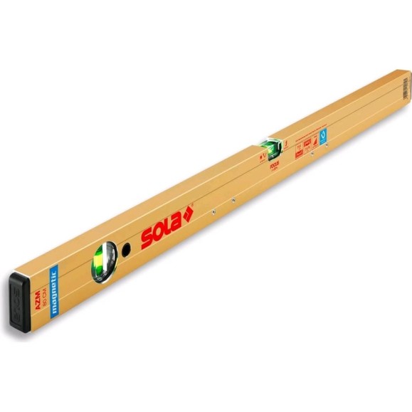 Магнитный уровень SOLA AZM 100 NEW, L=100 см, 2 глазка 01821301 Магнитный уровень SOLA AZM 100 NEW, L=100 см, 2 глазка 01821301