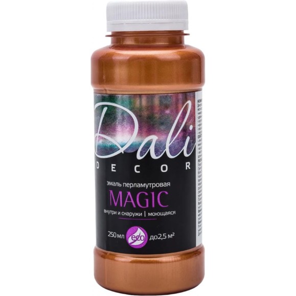 Перламутровая эмаль Dali-Decor Magic бронза 0.25 л 6/12 203406 Перламутровая эмаль Dali-Decor Magic бронза 0.25 л 6/12 203406