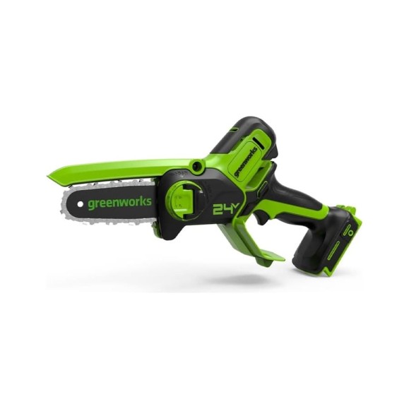 Аккумуляторная цепная мини пила GreenWorks 24V, 10 см, без АКБ и ЗУ 2008207 Аккумуляторная цепная мини пила GreenWorks 24V, 10 см, без АКБ и ЗУ 2008207