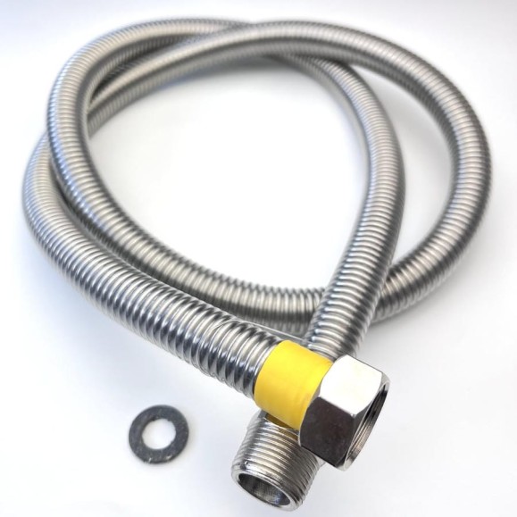 Сильфон для газа в оплетке ПВХ 3/4", 1.5 м, ВР/НР TUBOFLEX 4829800 Сильфон для газа в оплетке ПВХ 3/4", 1.5 м, ВР/НР TUBOFLEX 4829800