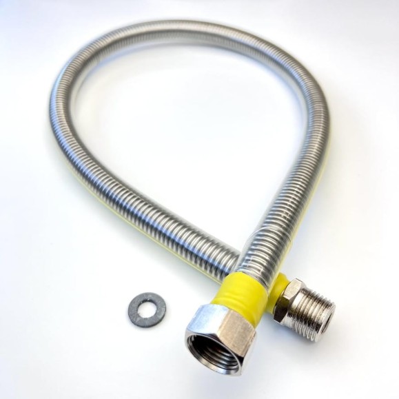 Сильфон для газа TUBOFLEX в оплетке ПВХ 1/2", 0.6 м, ВР/НР 4829534 Сильфон для газа TUBOFLEX в оплетке ПВХ 1/2", 0.6 м, ВР/НР 4829534