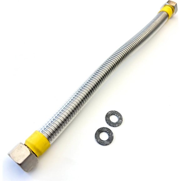 Сильфон для газа TUBOFLEX в оплетке ПВХ, 1/2", 0,3 м, ВР/ВР 4829367