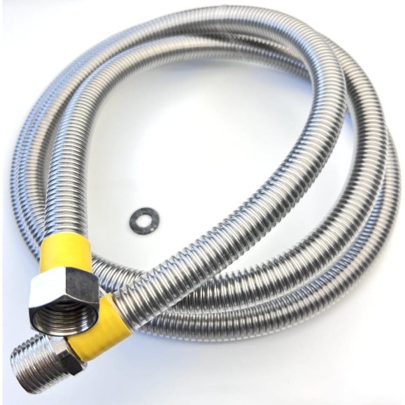 Сильфон для газа TUBOFLEX  в оплетке ПВХ 1/2", 2,0 м, ВР/НР 4829596
