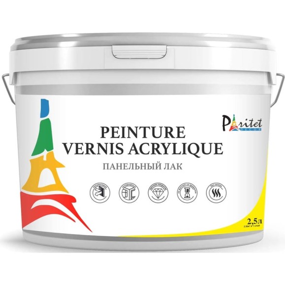 Панельный лак Paritet vernis acrylique 2,5 л PD-040 Панельный лак Paritet vernis acrylique 2,5 л PD-040