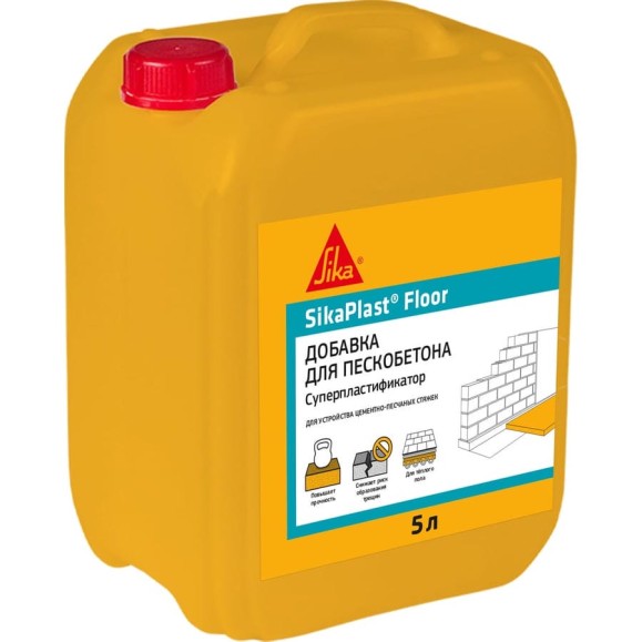Суперпластификатор для полов SIKA Plast Floor Канистра 5л. 521302 Суперпластификатор для полов SIKA Plast Floor Канистра 5л. 521302