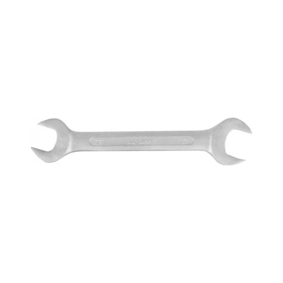 Двусторонний гаечный ключ Hortz 27x32 мм, хромированный, HOR 102256