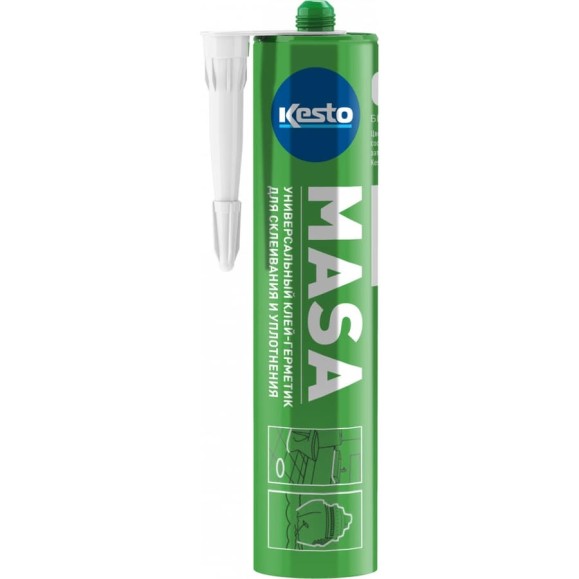 Герметик Masa 10, 310 мл., белый Kesto 79839 Герметик Masa 10, 310 мл., белый Kesto 79839