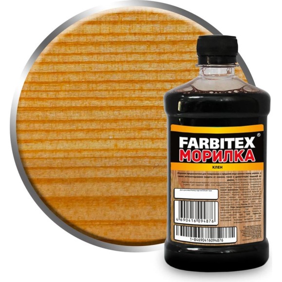 Морилка Farbitex (деревозащитная; водная; 0,5 л; клен) 4100008060 Морилка Farbitex (деревозащитная; водная; 0,5 л; клен) 4100008060