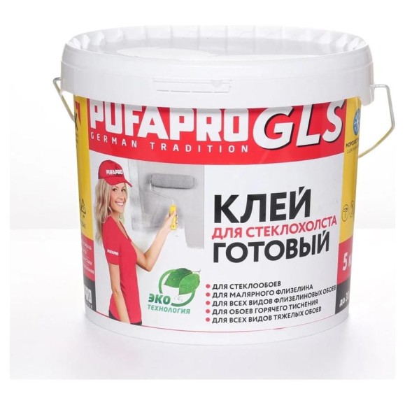 Клей для стеклообоев PUFAPRO GLS готовый, 5 кг 775040