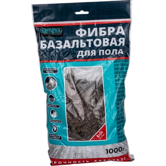 Базальтовая фибра CEMMIX Fibra R, 1 кг 82553541 Базальтовая фибра CEMMIX Fibra R, 1 кг 82553541