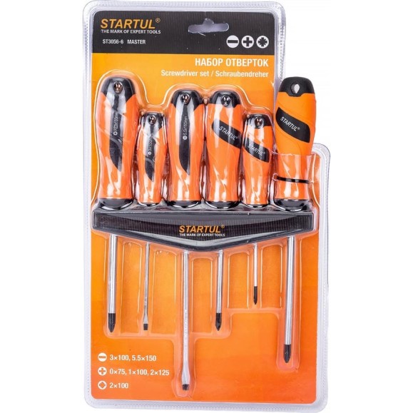 Набор отверток STARTUL Master 6 предметов ST3056-6 Набор отверток STARTUL Master 6 предметов ST3056-6