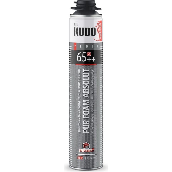Полиуретановая монтажная пена KUDO PROFF 65++ KUPP10S65++