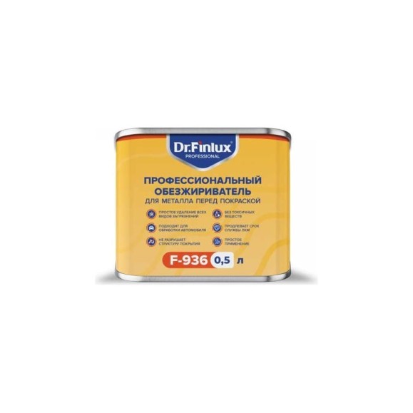 Профессиональный обезжириватель для металла Finlux Dr. F–936 0.5 л 4603783202041 Профессиональный обезжириватель для металла Finlux Dr. F–936 0.5 л 4603783202041