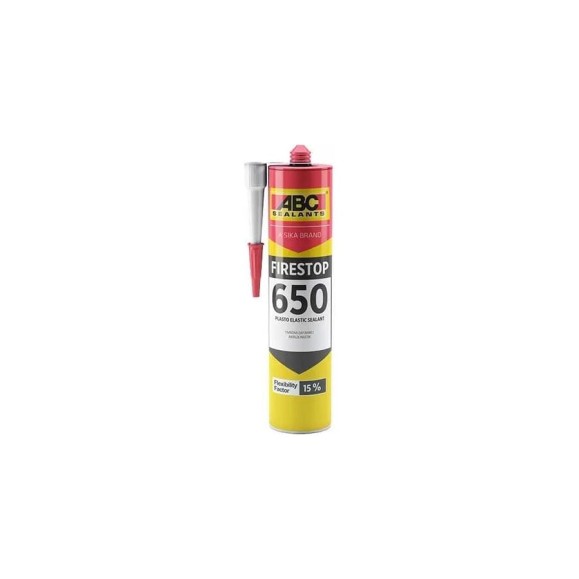 Акриловый противопожарный герметик АВС 650 Firestop серый, 280 мл 6503107040 Акриловый противопожарный герметик АВС 650 Firestop серый, 280 мл 6503107040
