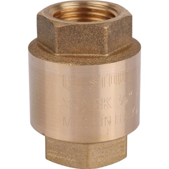 Обратный пружинный клапан STOUT Svc-0012-000015 1/2" муфтовый, с пластиковым седлом RG008T8CKERRJ5 Обратный пружинный клапан STOUT Svc-0012-000015 1/2" муфтовый, с пластиковым седлом RG008T8CKERRJ5