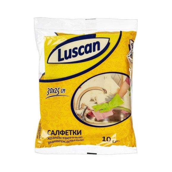 Универсальные салфетки Luscan вискоза, 60-70 г/м2, 10 шт/уп 1117962 Универсальные салфетки Luscan вискоза, 60-70 г/м2, 10 шт/уп 1117962