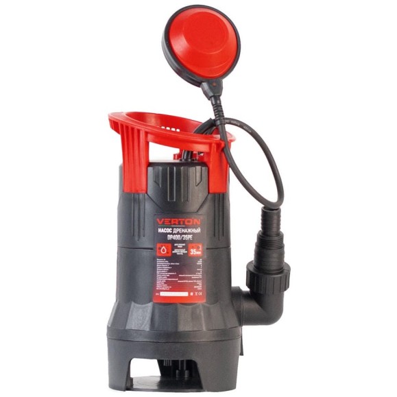 Дренажный насос для грязной воды VERTON AQUA DP400/35PE 01.14140.14153 Дренажный насос для грязной воды VERTON AQUA DP400/35PE 01.14140.14153