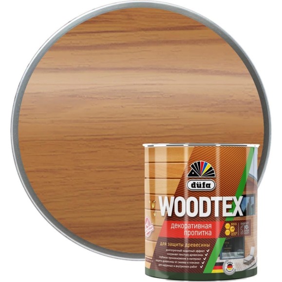 Пропитка Dufa Wood Tex тик, 0.9 л Н0000006086 Пропитка Dufa Wood Tex тик, 0.9 л Н0000006086