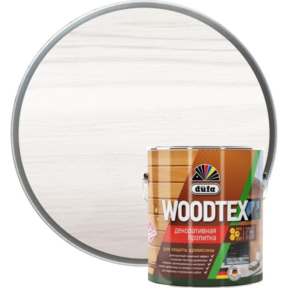 Пропитка Dufa Wood Tex белая, 3 л Н0000006093