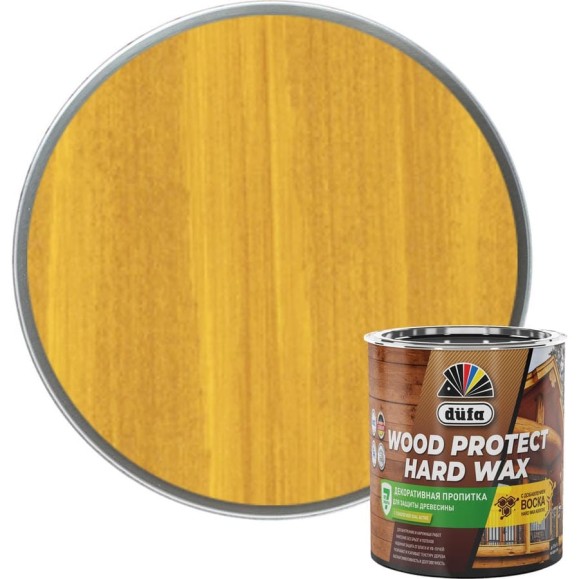Пропитка Dufa WOOD PROTECT HARD WAX пиния, 0.75 л МП00-010449