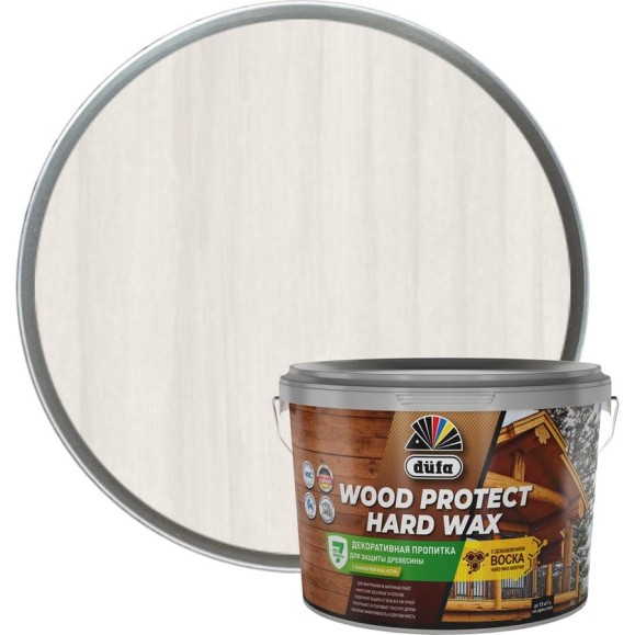 Пропитка Dufa WOOD PROTECT HARD WAX прозрачный, 2.5 л МП00-010452 Пропитка Dufa WOOD PROTECT HARD WAX прозрачный, 2.5 л МП00-010452
