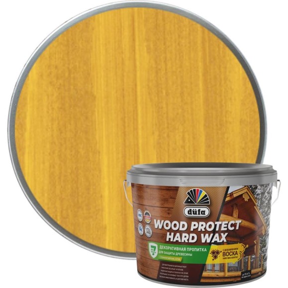 Пропитка Dufa WOOD PROTECT HARD WAX пиния, 2.5 л МП00-010455 Пропитка Dufa WOOD PROTECT HARD WAX пиния, 2.5 л МП00-010455