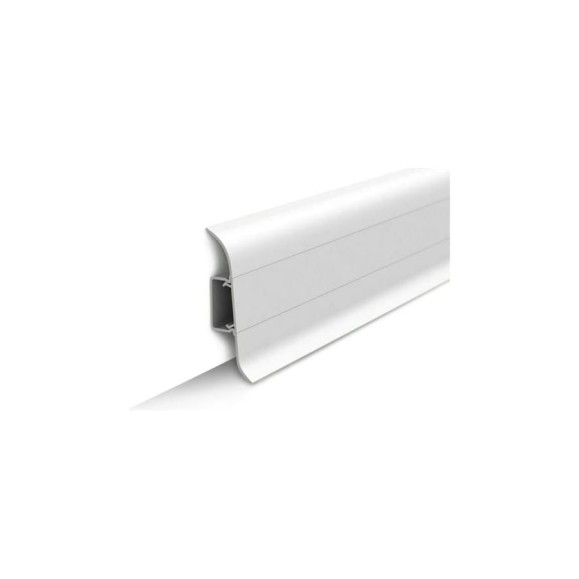 Напольный плинтус IDEAL Комфорт 55 мм, 2.5 м, 001 белый К55-1 001 БЕЛ Напольный плинтус IDEAL Комфорт 55 мм, 2.5 м, 001 белый К55-1 001 БЕЛ