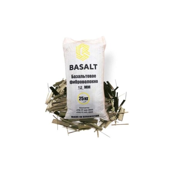 Базальтовая фибра Basalt 12 мм, 25 кг 4687203015473 Базальтовая фибра Basalt 12 мм, 25 кг 4687203015473