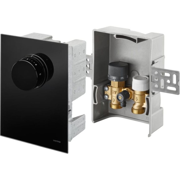 Набор терморегулятора Unibox T-RTL, 7-28С, 10-40C, крышка черное стекло OVENTROP 1022771 Набор терморегулятора Unibox T-RTL, 7-28С, 10-40C, крышка черное стекло OVENTROP 1022771