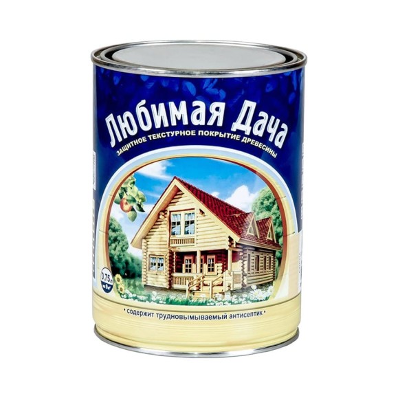 Защитно-декоративное покрытие для дерева Любимая Дача полуматовое, 0.75 л, бесцветный 237254 Защитно-декоративное покрытие для дерева Любимая Дача полуматовое, 0.75 л, бесцветный 237254