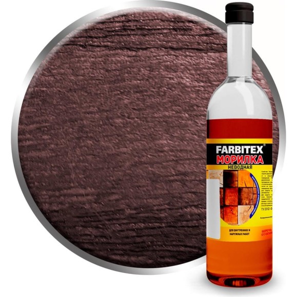 Морилка неводная Farbitex 0,5 л, 0,42 кг, Красное дерево 4100017690 Морилка неводная Farbitex 0,5 л, 0,42 кг, Красное дерево 4100017690
