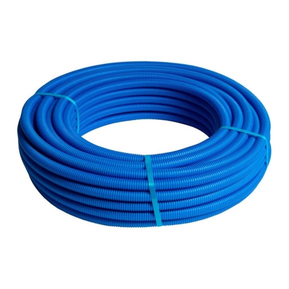 Гофра Henco синяя д14/д16/д18 (id19-od23), бухта 100 метров 100-MB Гофра Henco синяя д14/д16/д18 (id19-od23), бухта 100 метров 100-MB