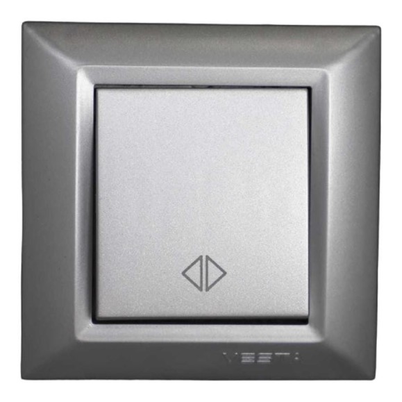Переключатель промежуточный Рим Серебристый Metronex Electric FVK010120SRM Переключатель промежуточный Рим Серебристый Metronex Electric FVK010120SRM