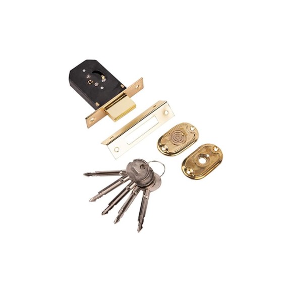 Врезной замок Marlok 955-f 5 ключей, pв (золото), черный корпус 011381 Врезной замок Marlok 955-f 5 ключей, pв (золото), черный корпус 011381