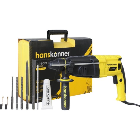 Перфоратор Hanskonner SDS Plus HRH0824RE Перфоратор Hanskonner SDS Plus HRH0824RE