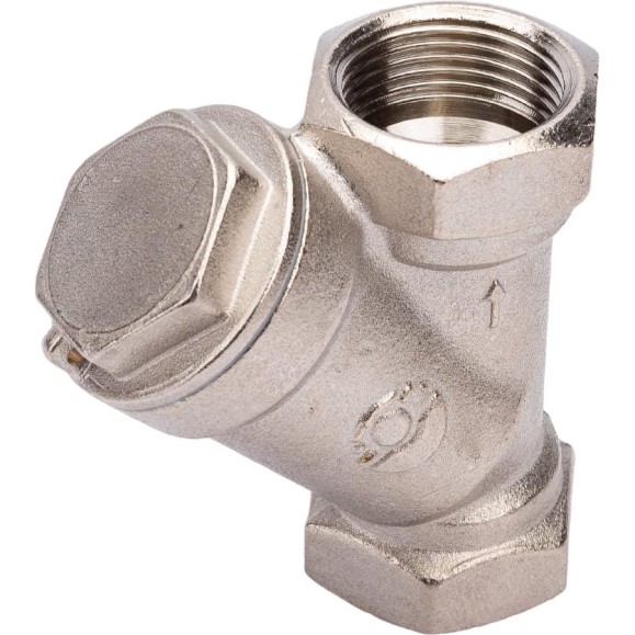 Сетчатый фильтр для воды VALFEX 3/4" ВР/ВР латунный, под пломбу, никелированный 46Б5фт1 VF.192.LN0.034.Bir Сетчатый фильтр для воды VALFEX 3/4" ВР/ВР латунный, под пломбу, никелированный 46Б5фт1 VF.192.LN0.034.Bir
