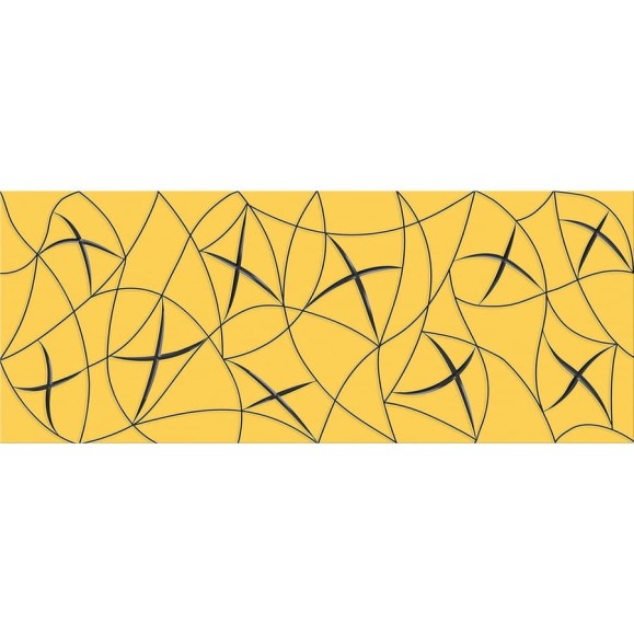 Декор Azori Ceramica vela ochra stella, 20.1x50.5 см, 1 шт. 587092001