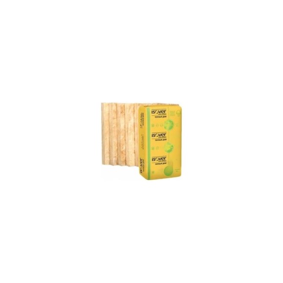 Утеплитель Isover ТЕПЛЫЙ ДОМ плита 50x610x1170/Е 67143 Утеплитель Isover ТЕПЛЫЙ ДОМ плита 50x610x1170/Е 67143
