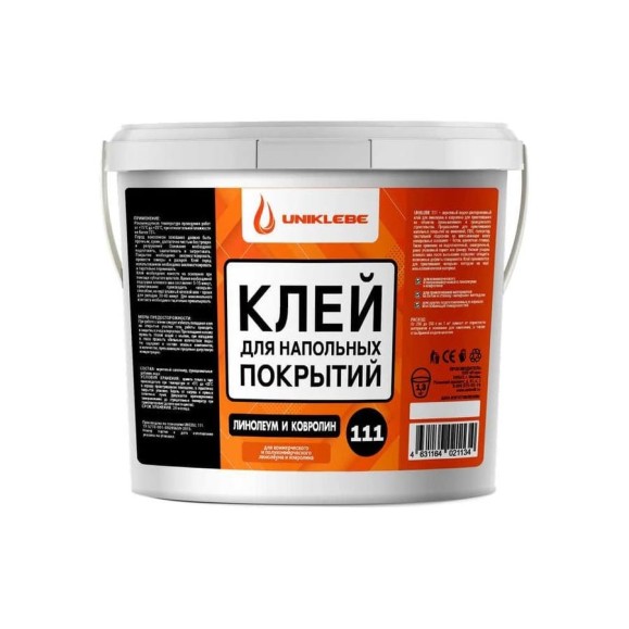Клей для линолеума и ковролина UNIKLEBE 111 1.3 кг 1110013