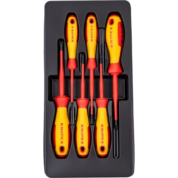 Набор отвёрток KNIPEX VDE, тонкие, 6 предметов, SL2.5/4, PlusMinus PH/S PZ/S 1/2 KN-002012V05 Набор отвёрток KNIPEX VDE, тонкие, 6 предметов, SL2.5/4, PlusMinus PH/S PZ/S 1/2 KN-002012V05