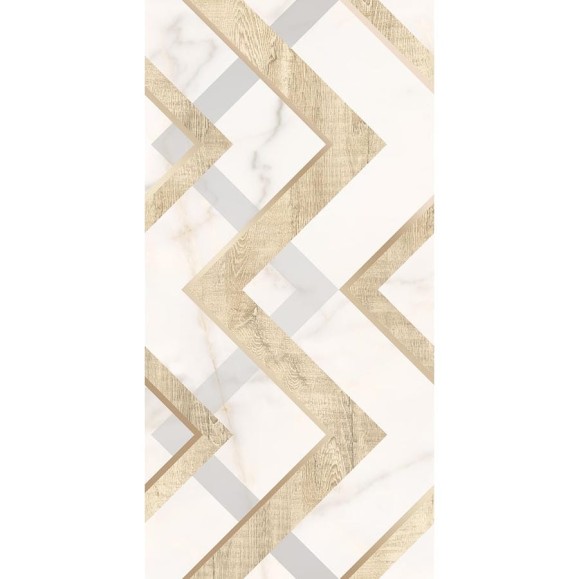 Декор Azori Ceramica apulia oro geometria, 31.5x63 см, 1 шт. 589002001