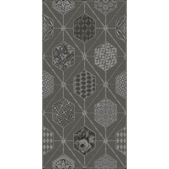 Декор Azori Ceramica devore gris geometria, 31.5x63 см, 1 шт. 587152001 Декор Azori Ceramica devore gris geometria, 31.5x63 см, 1 шт. 587152001
