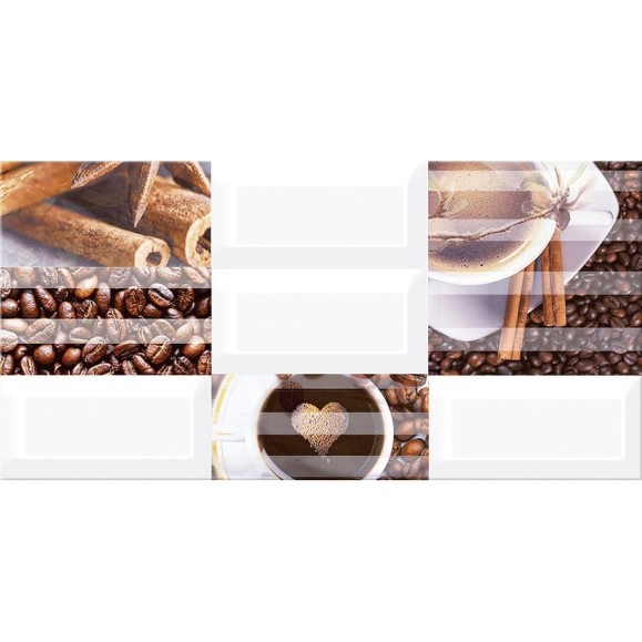 Декор Azori Ceramica вог мокко, 40.5x20.1 см, 1 шт. 583012003 Декор Azori Ceramica вог мокко, 40.5x20.1 см, 1 шт. 583012003