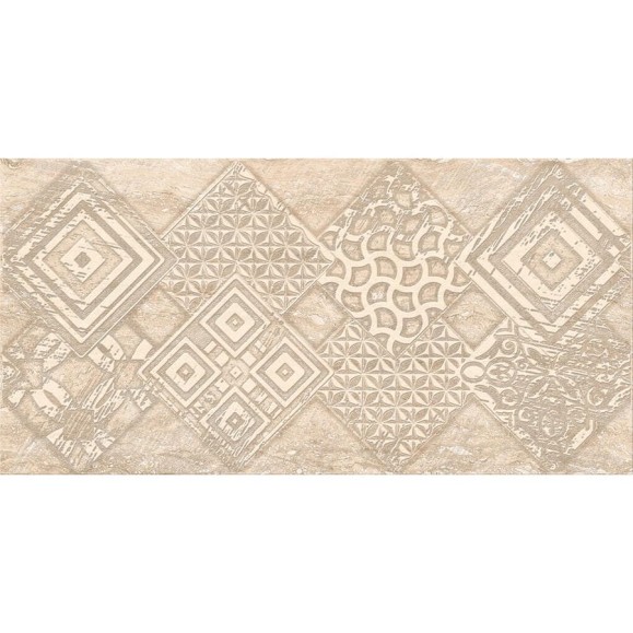 Декор Azori Ceramica ascoli beige geometria, 31.5x63 см, 1 шт. 587122002 Декор Azori Ceramica ascoli beige geometria, 31.5x63 см, 1 шт. 587122002