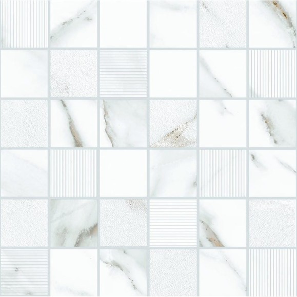 Мозаика Eletto Ceramica calacatta grey mosaic 30x30 см 1 шт. 588143004 Мозаика Eletto Ceramica calacatta grey mosaic 30x30 см 1 шт. 588143004