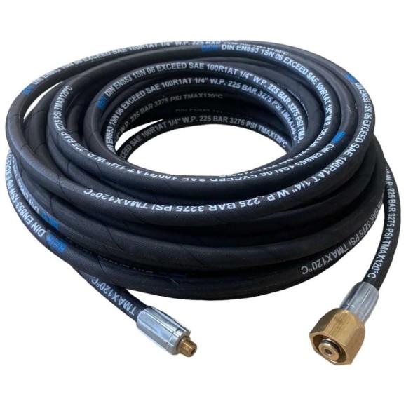 Шланг для прочистки канализации 20 м, 1/8", гайка Easy 6 мм, 120 гр/225 бар Rein 0.001-509.20 Шланг для прочистки канализации 20 м, 1/8", гайка Easy 6 мм, 120 гр/225 бар Rein 0.001-509.20