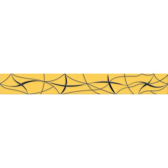 Бордюр Azori Ceramica vela ochra stella 50,5x6,2 см 1 шт. 587091002